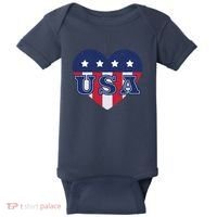 USA Heart Baby Bodysuit thumb 0