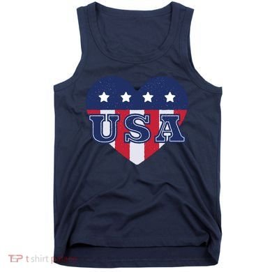USA Heart Tank Top