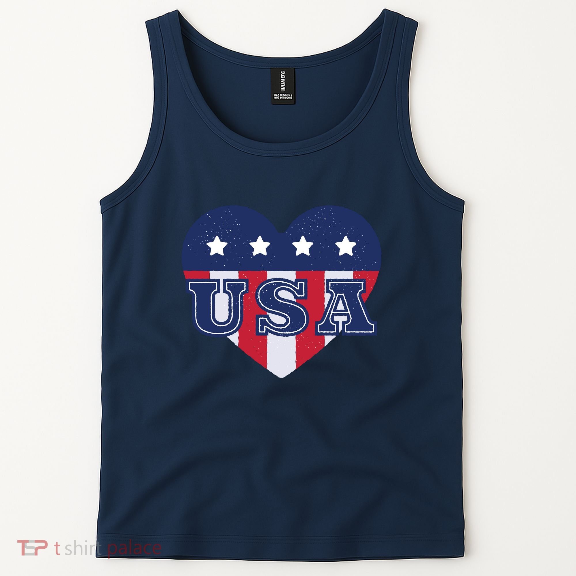USA Heart Tank Top