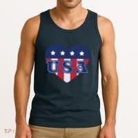 USA Heart Tank Top thumb 3