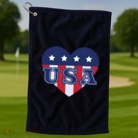 USA Heart Golf Towel thumb 1
