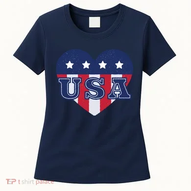 USA Heart Women's T-Shirt
