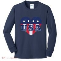USA Heart Kids Long Sleeve Shirt thumb 0