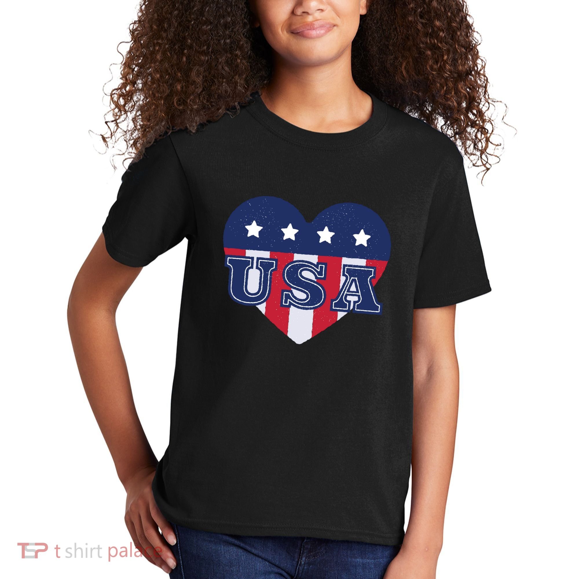 USA Heart Kids T-Shirt