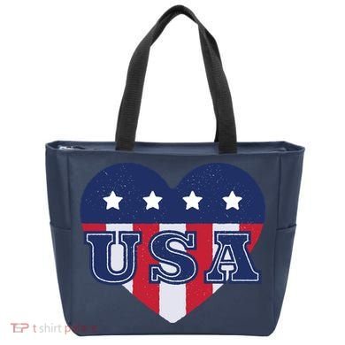 USA Heart Tote Bag