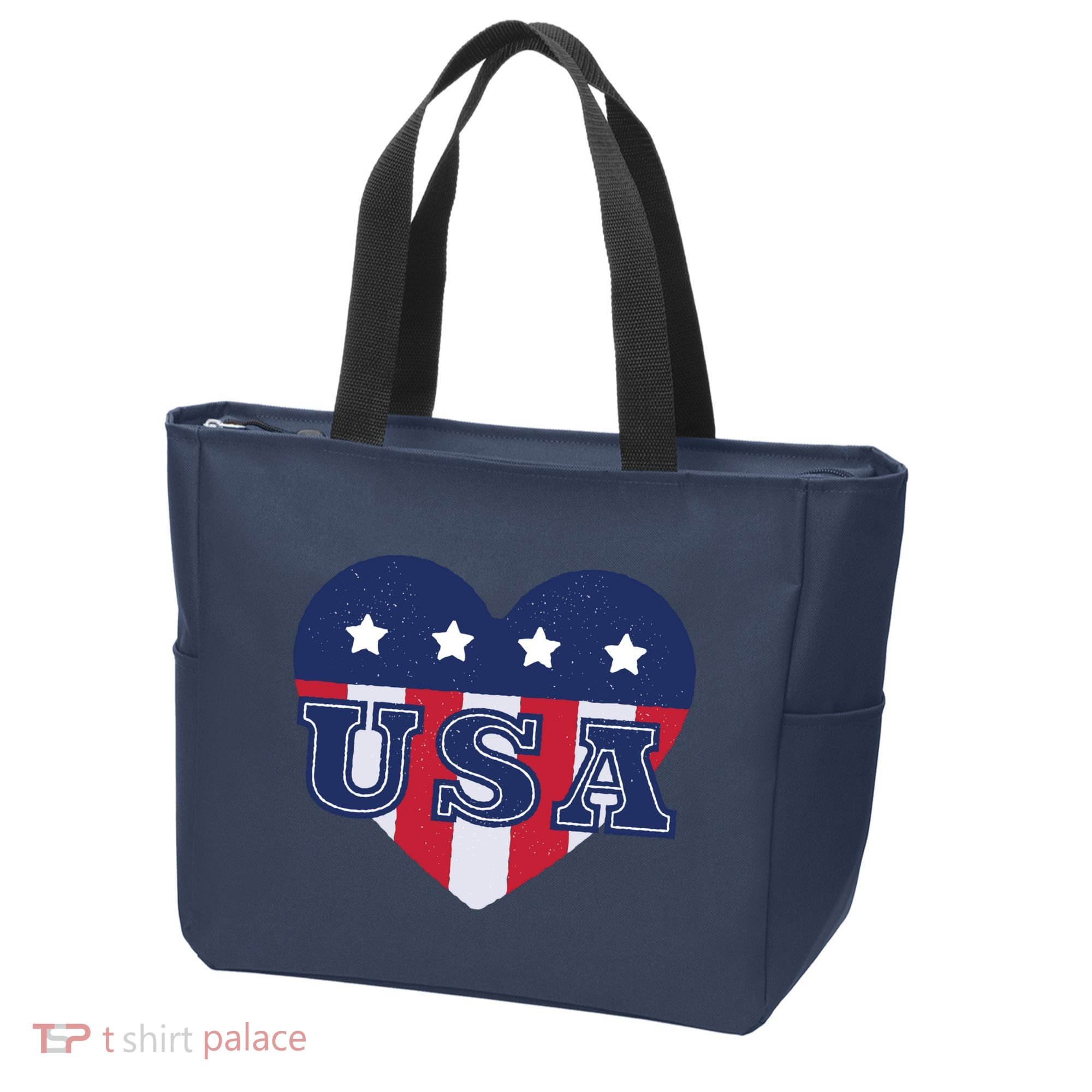 USA Heart Tote Bag