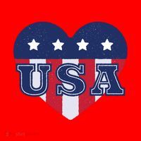 USA Heart Santa Hat thumb 1