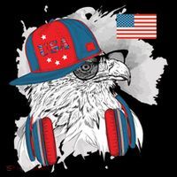 USA Hip Bald Eagle United States Flag Headphones Coffee Mug thumb 5