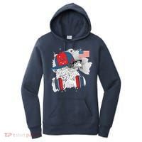 USA Hip Bald Eagle United States Flag Headphones Women's Hoodie thumb 0