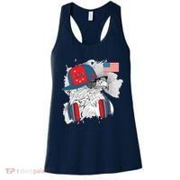 USA Hip Bald Eagle United States Flag Headphones Women's Tank Top thumb 0