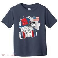 USA Hip Bald Eagle United States Flag Headphones Toddler T-Shirt thumb 0