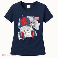 USA Hip Bald Eagle United States Flag Headphones Women's T-Shirt thumb 0