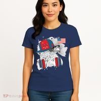 USA Hip Bald Eagle United States Flag Headphones Women's T-Shirt thumb 4