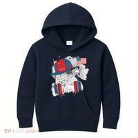 USA Hip Bald Eagle United States Flag Headphones Kids Hoodie thumb 0