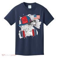 USA Hip Bald Eagle United States Flag Headphones Kids T-Shirt thumb 0
