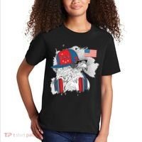 USA Hip Bald Eagle United States Flag Headphones Kids T-Shirt thumb 2