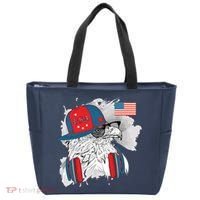 USA Hip Bald Eagle United States Flag Headphones Tote Bag thumb 0