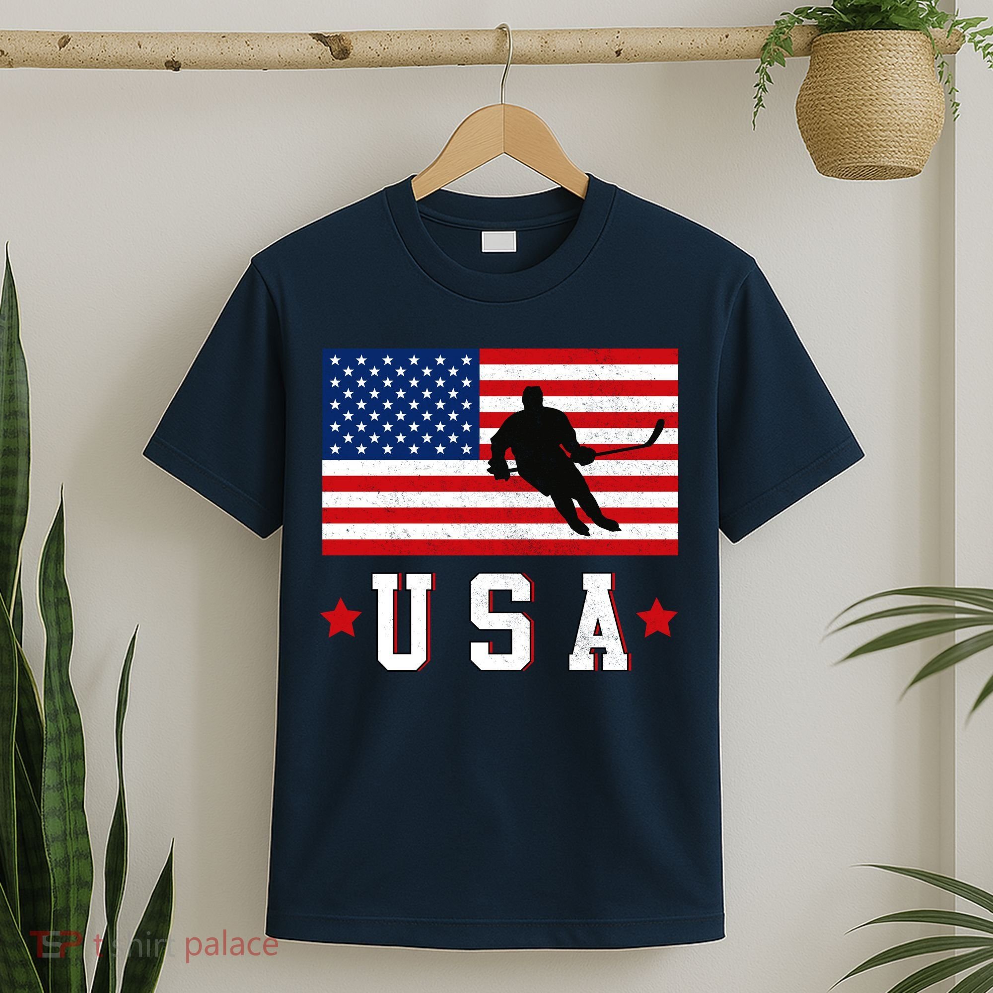 USA Hockey Winter Sports Games T-Shirt