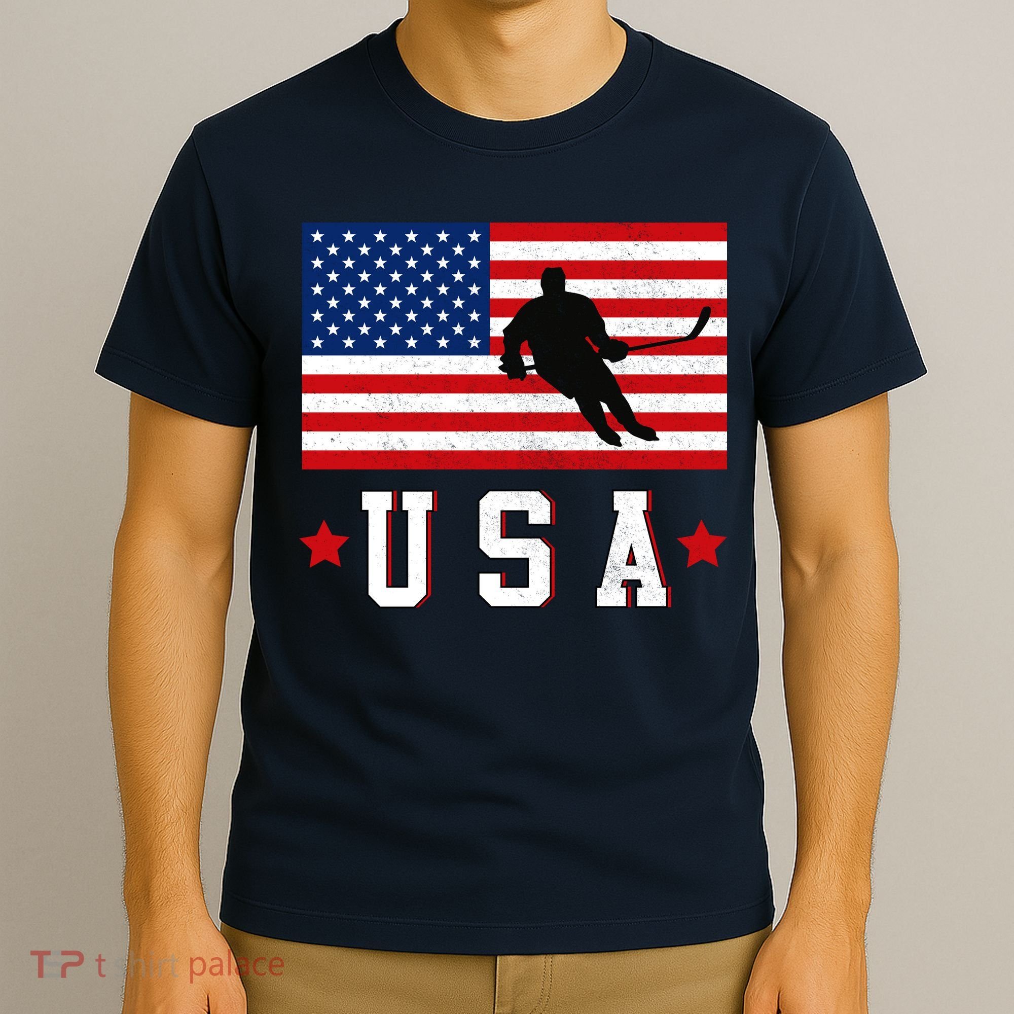 USA Hockey Winter Sports Games T-Shirt