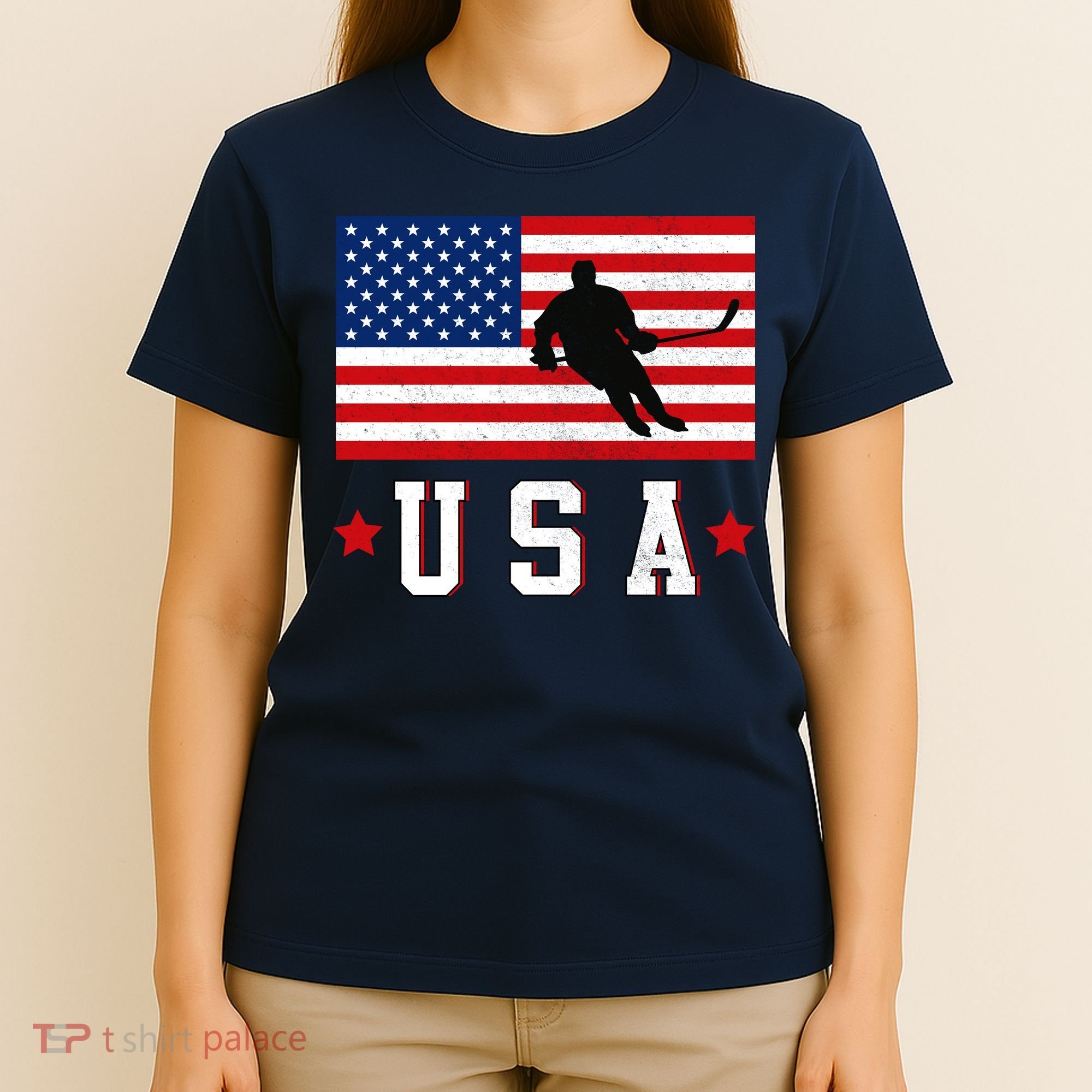 USA Hockey Winter Sports Games T-Shirt