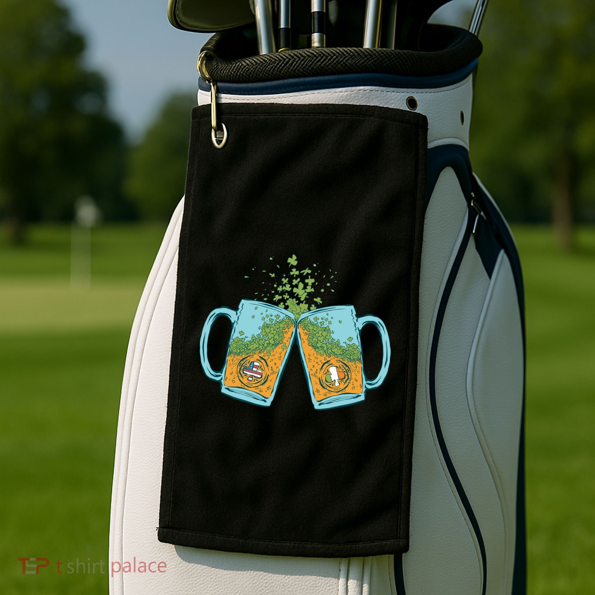 USA Irish Beer Golf Towel