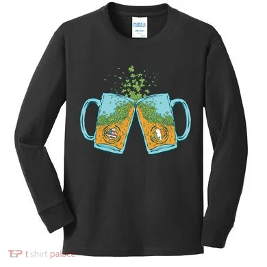 USA Irish Beer Kids Long Sleeve Shirt