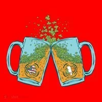 USA Irish Beer Santa Hat thumb 1