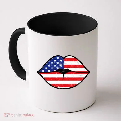 USA Lips Coffee Mug