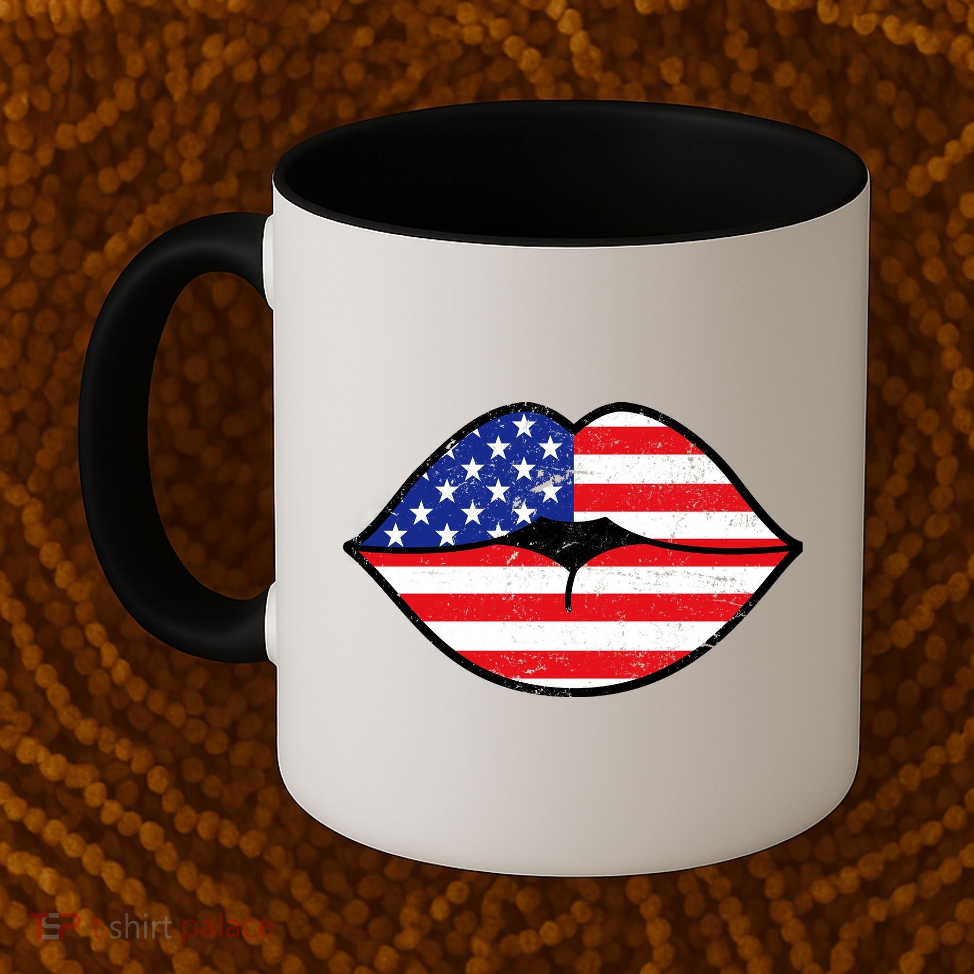 USA Lips Coffee Mug