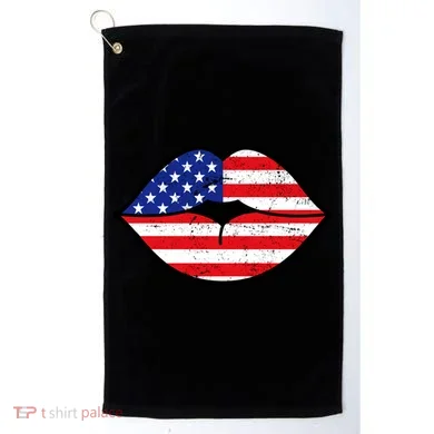 USA Lips Golf Towel
