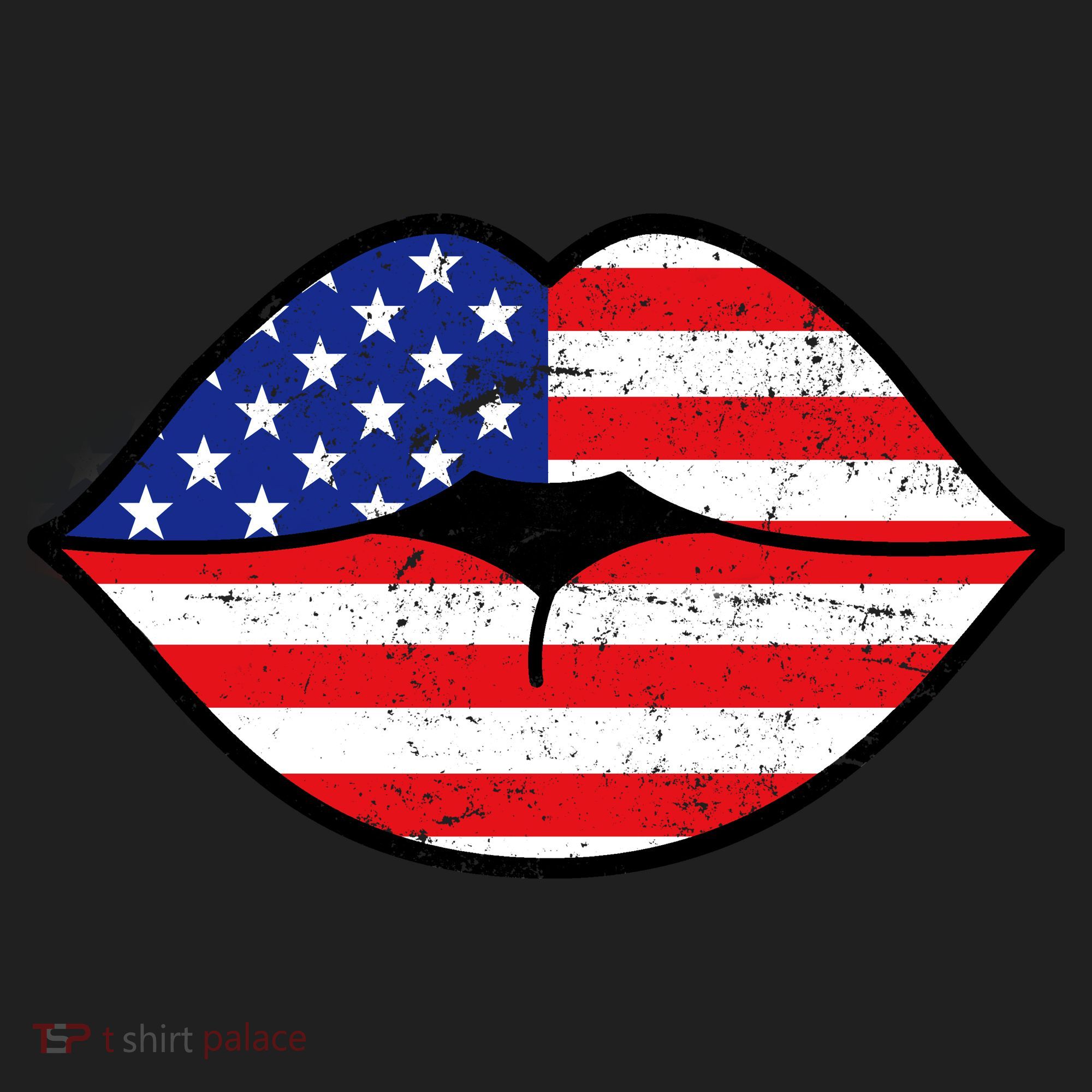 USA Lips Golf Towel