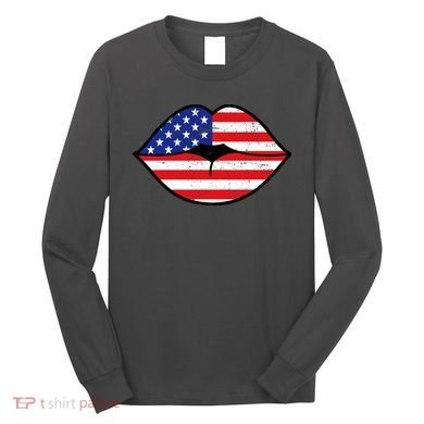 USA Lips Long Sleeve Shirt