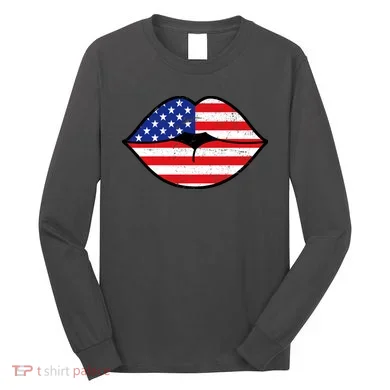 USA Lips Long Sleeve Shirt