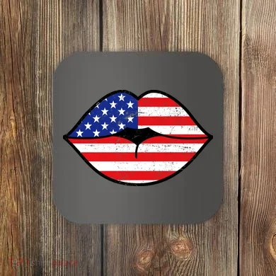 USA Lips Coaster