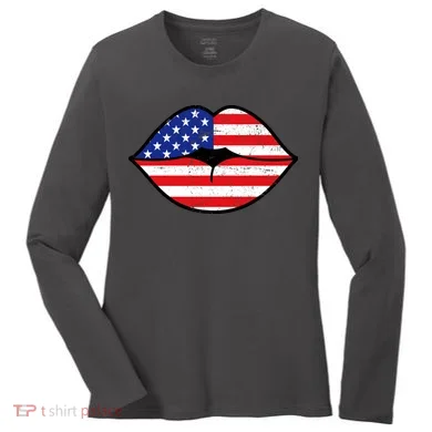 USA Lips Women's Long Sleeve Shirt