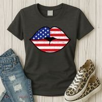 USA Lips Women's T-Shirt thumb 3