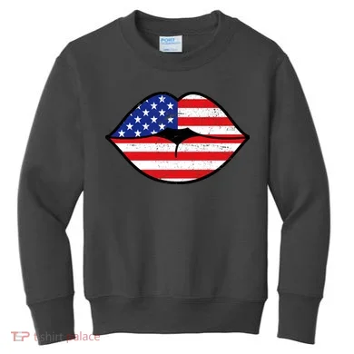 USA Lips Kids Sweatshirt