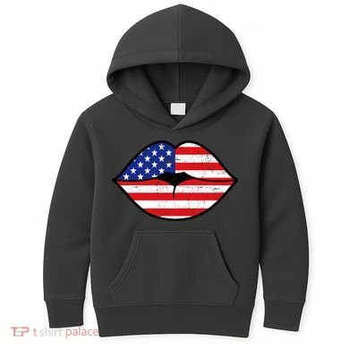 USA Lips Kids Hoodie