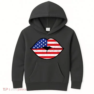 USA Lips Kids Hoodie