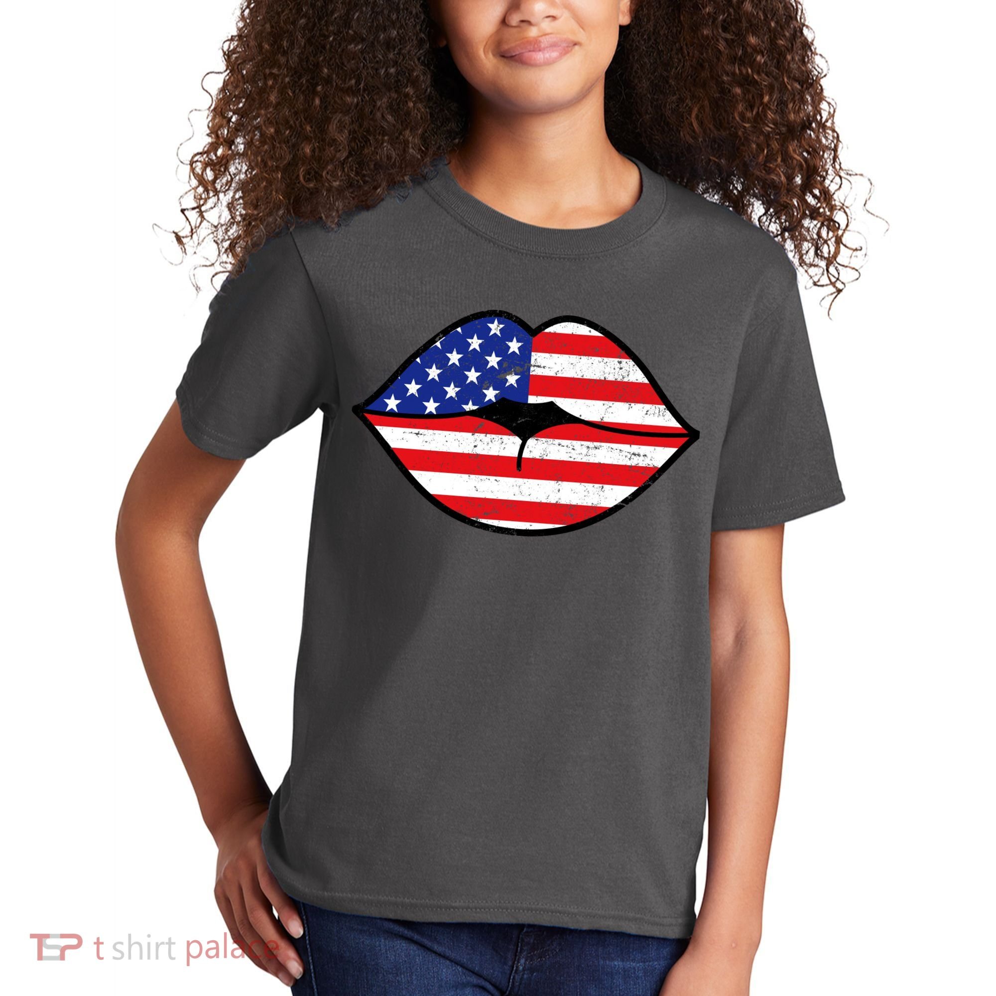 USA Lips Kids T-Shirt
