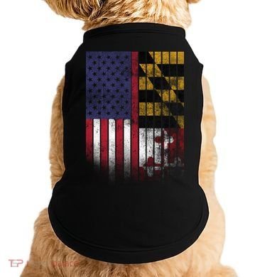USA Maryland Flag Doggie Tank