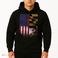 USA Maryland Flag Hoodie thumb 2