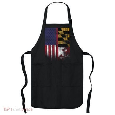 USA Maryland Flag Apron