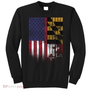 USA Maryland Flag Sweatshirt