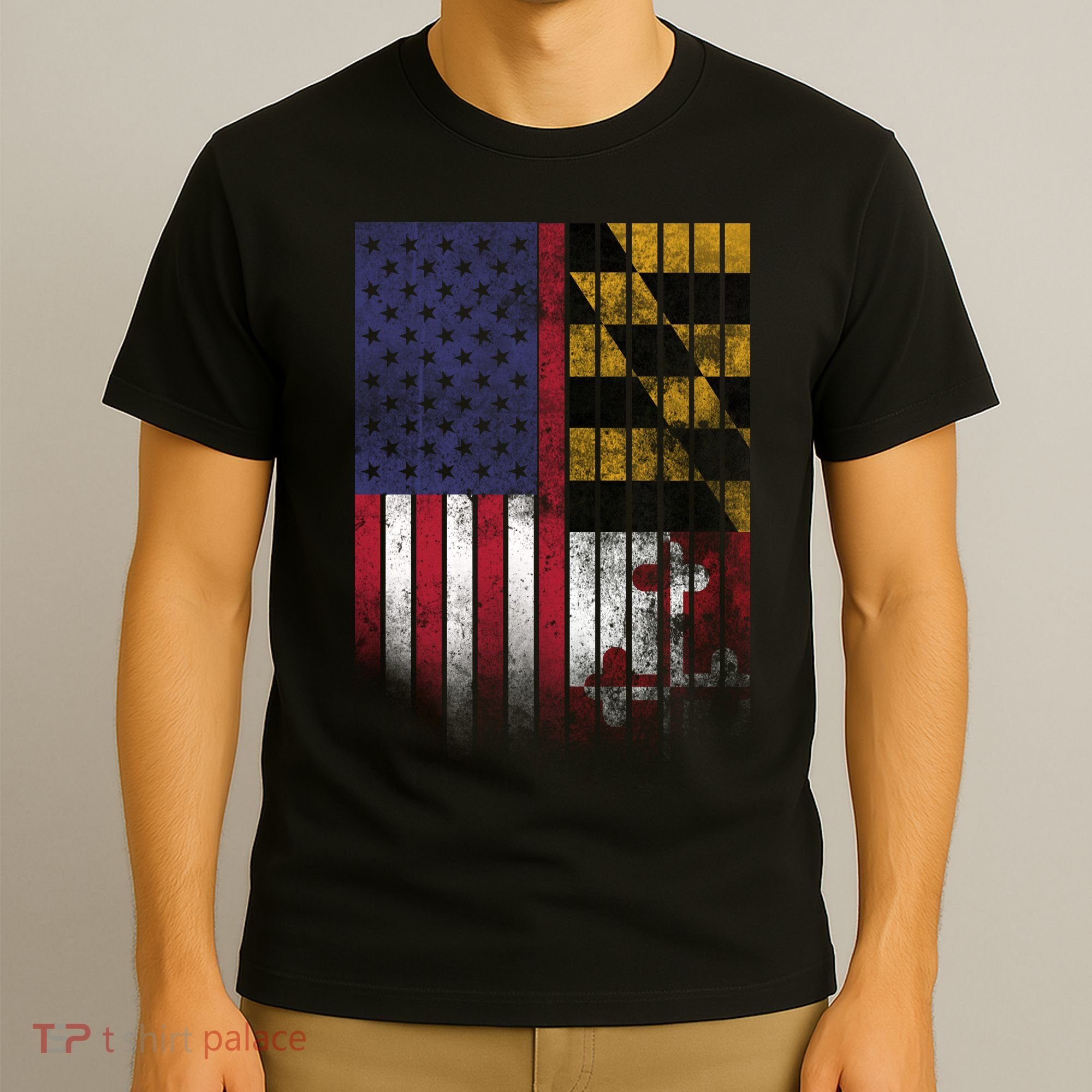 USA Maryland Flag T-Shirt