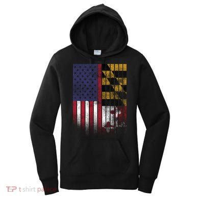 USA Maryland Flag Women's Hoodie