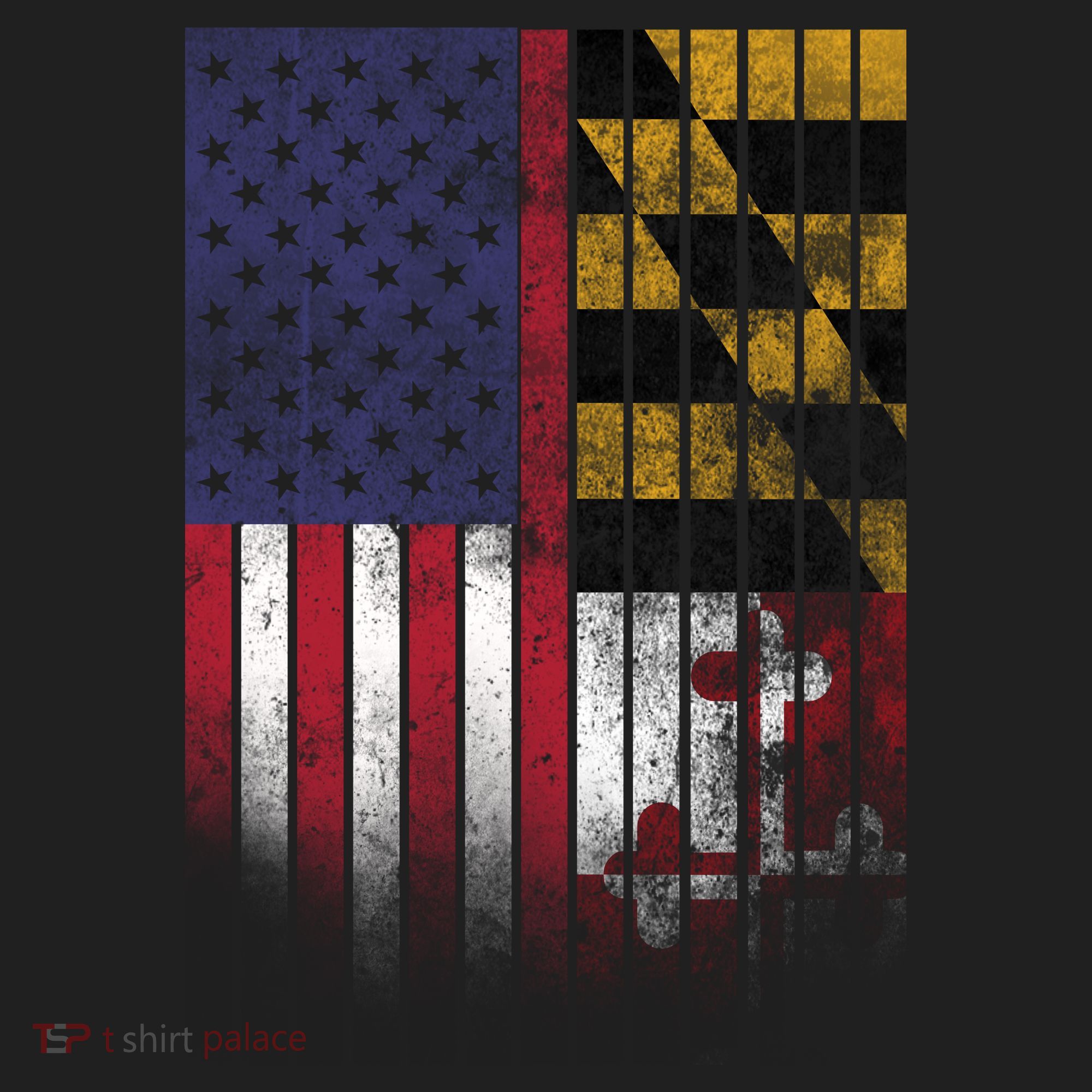 USA Maryland Flag Hat