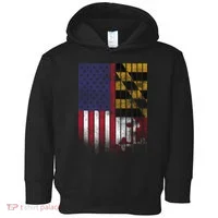 USA Maryland Flag Toddler Hoodie thumb 0