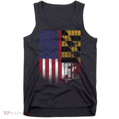 USA Maryland Flag Tank Top