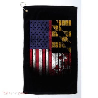 USA Maryland Flag Golf Towel